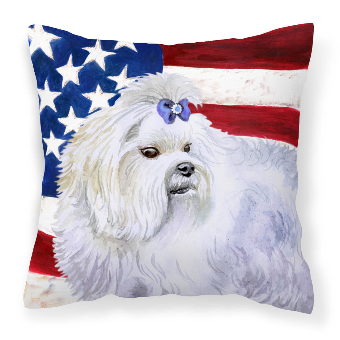 Maltese Patriotic Fabric Decorative Pillow