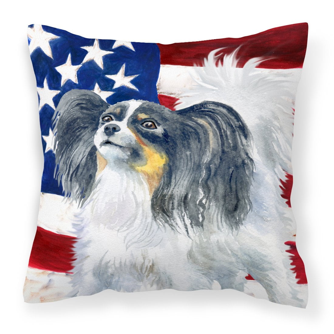 Papillon Patriotic Fabric Decorative Pillow