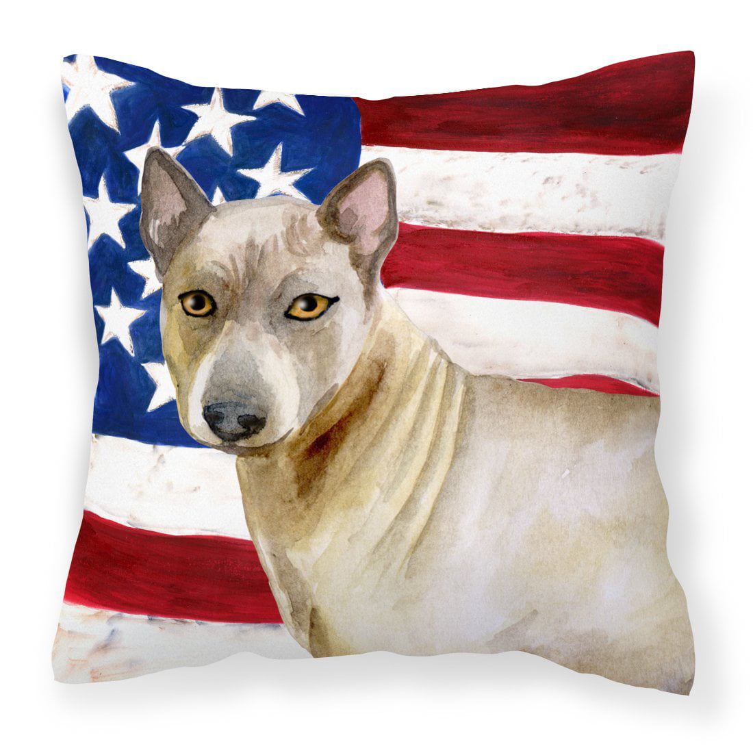 Thai Ridgeback Patriotic Fabric Decorative Pillow