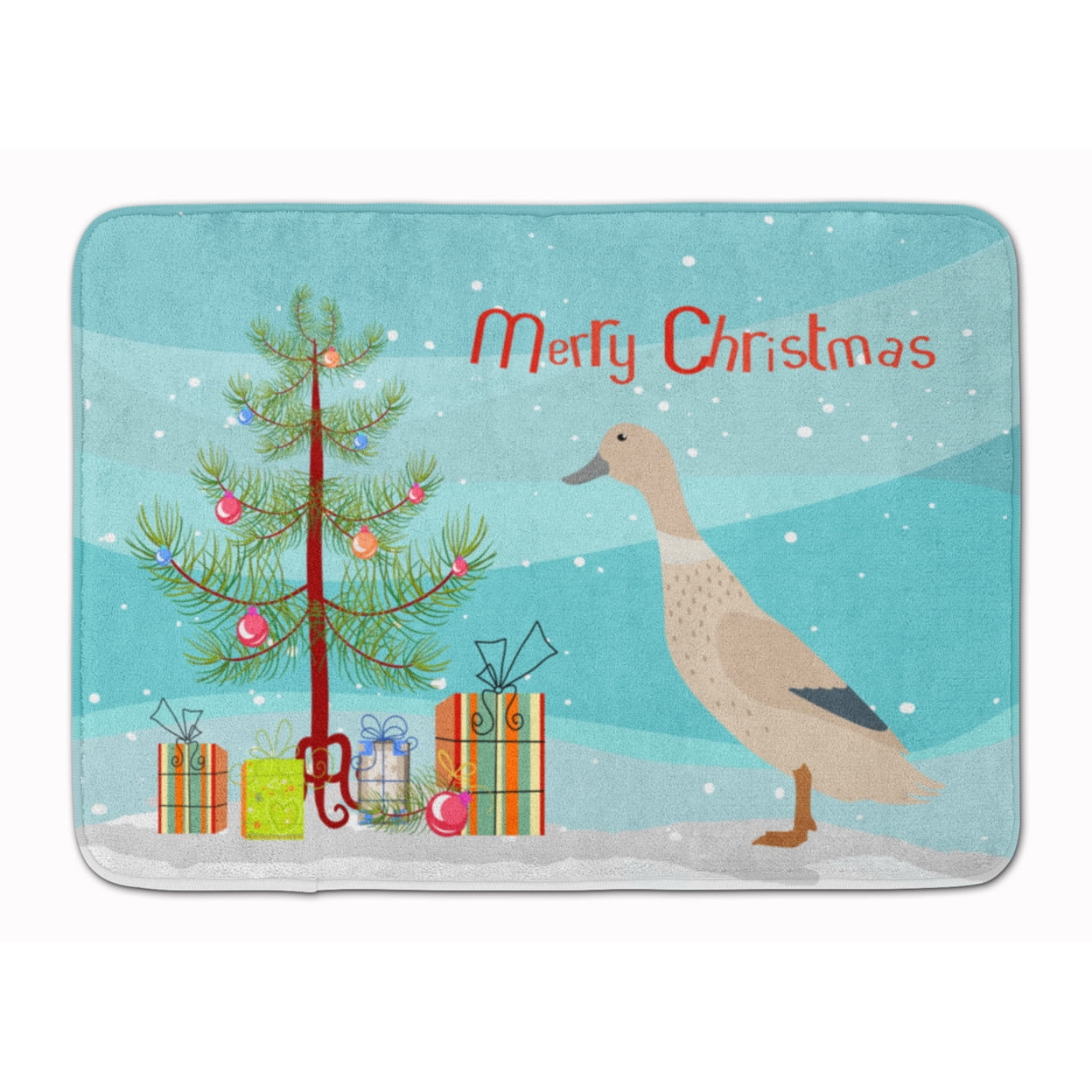 BB9225RUG West Harlequin Duck Christmas Machine Washable Memory Foam Mat