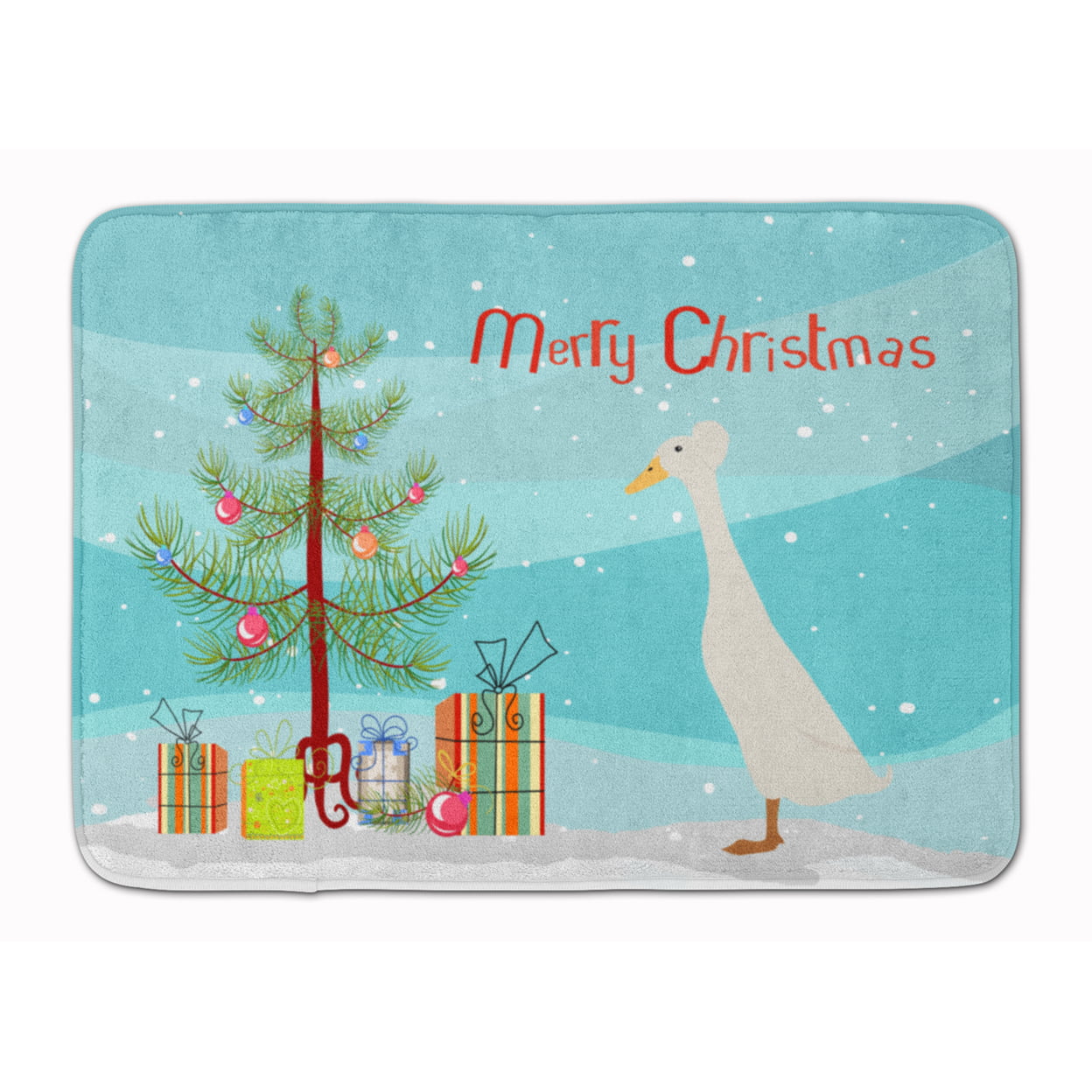 BB9226RUG Bali Duck Christmas Machine Washable Memory Foam Mat
