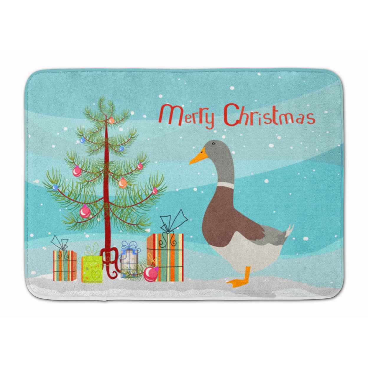 Saxony Sachsenente Duck Christmas Machine Washable Memory Foam Mat