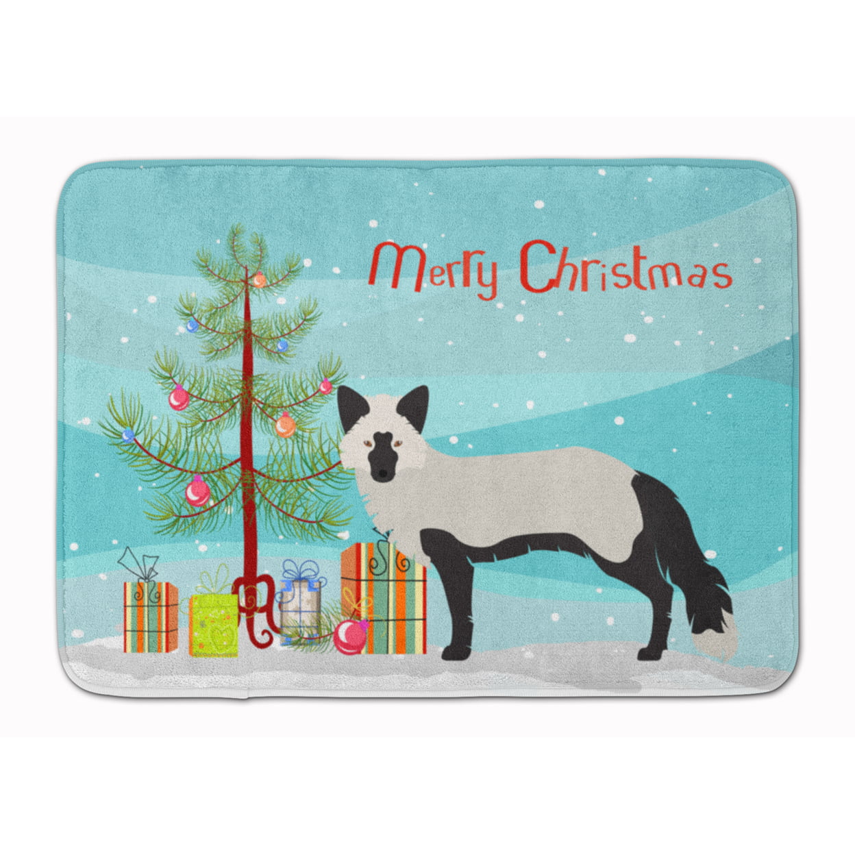 BB9238RUG Silver Fox Christmas Machine Washable Memory Foam Mat