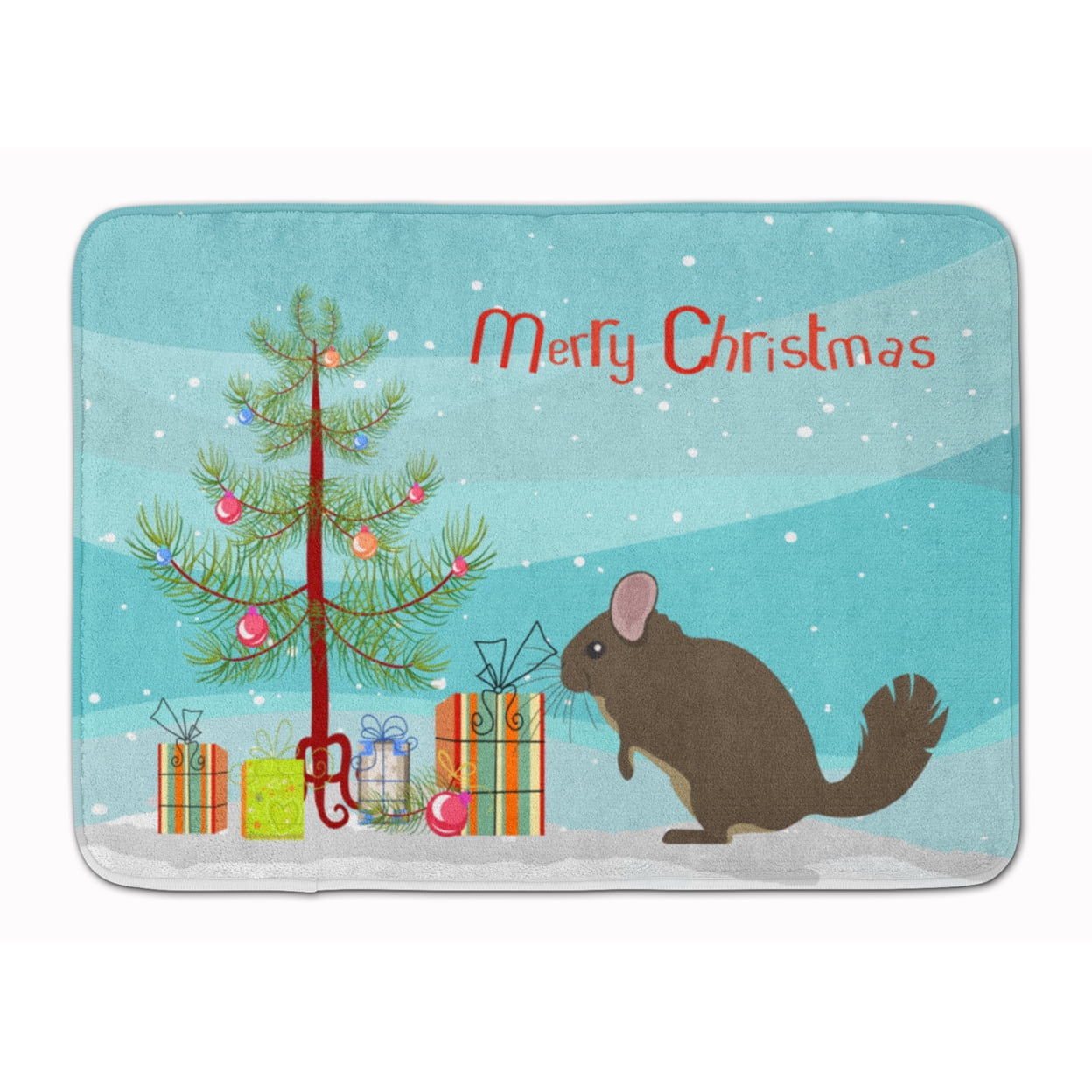 BB9242RUG Chinchilla Christmas Machine Washable Memory Foam Mat