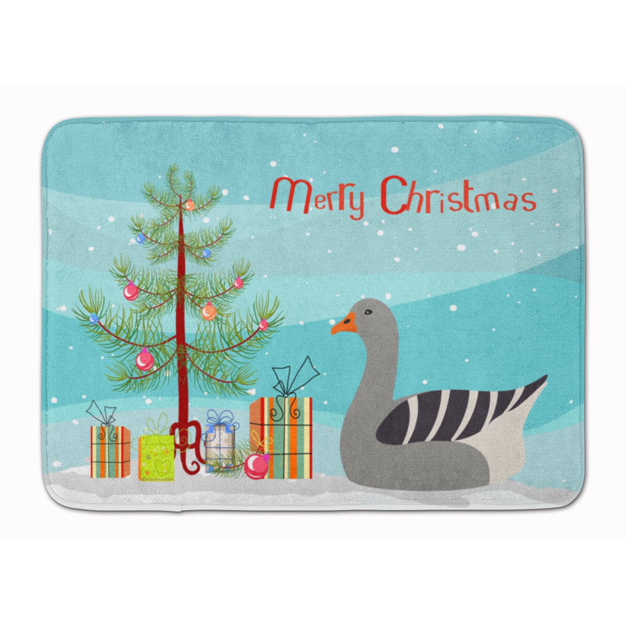 BB9260RUG Pilgrim Goose Christmas Machine Washable Memory Foam Mat