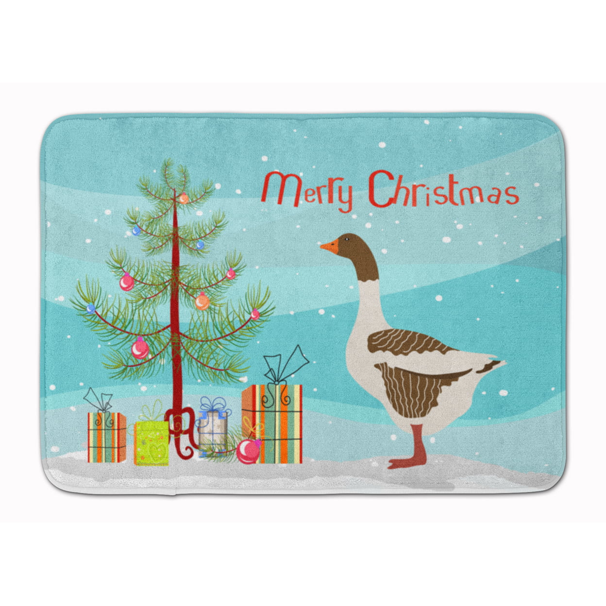 Pomeranian Rogener Goose Christmas Machine Washable Memory Foam Mat