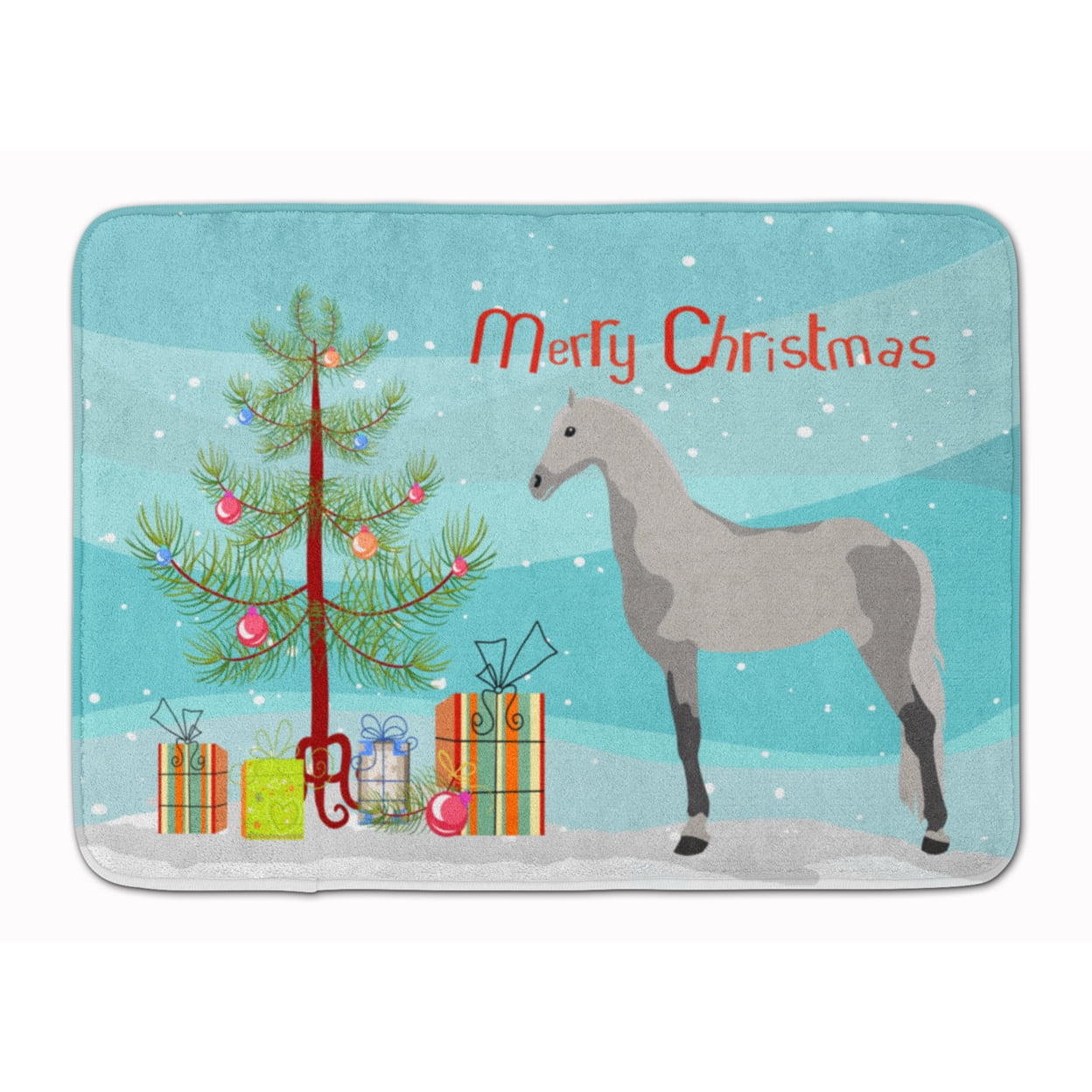 Orlov Trotter Horse Christmas Machine Washable Memory Foam Mat