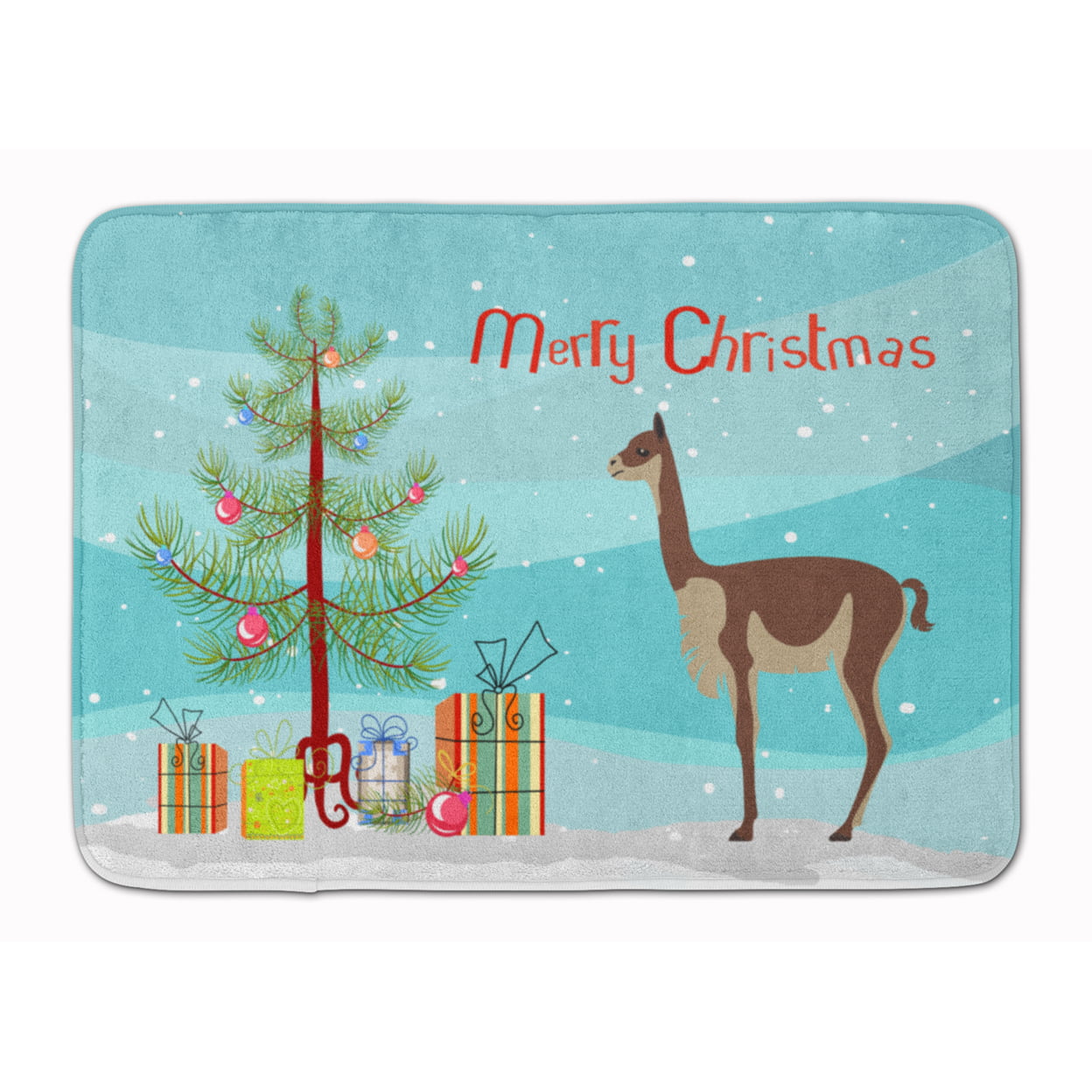 BB9284RUG Vicugna or Vicuna Christmas Machine Washable Memory Foam Mat