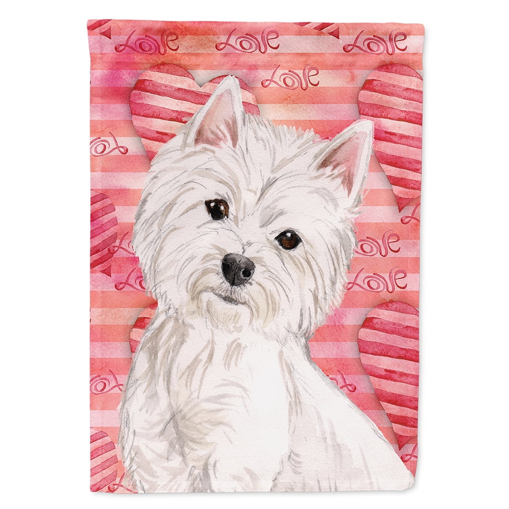 Westie Love Flag Canvas House