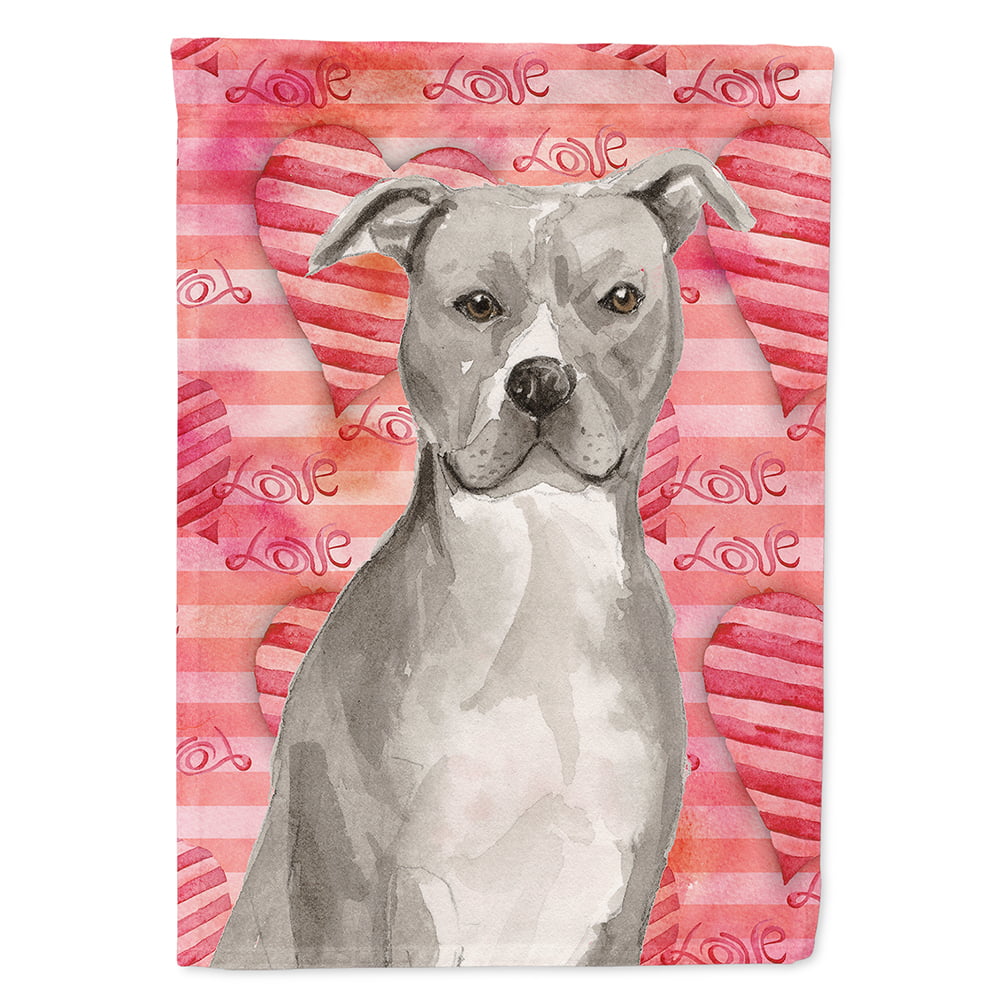 Staffordshire Bull Terrier Love Flag Canvas House