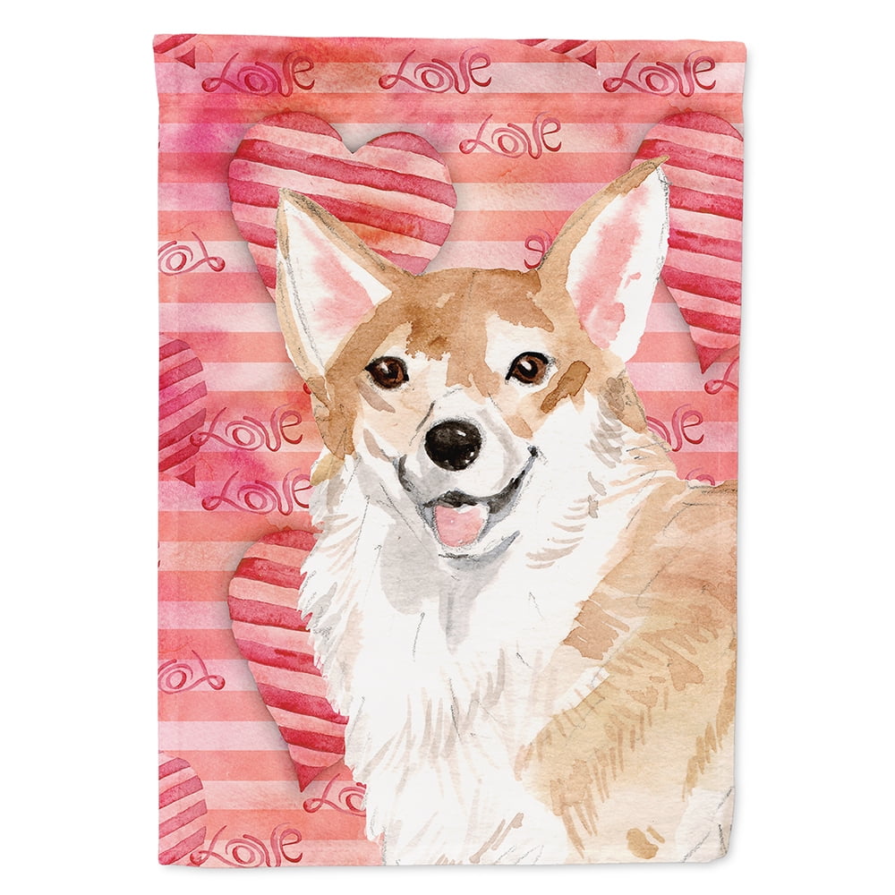 Corgi Love Flag Canvas House