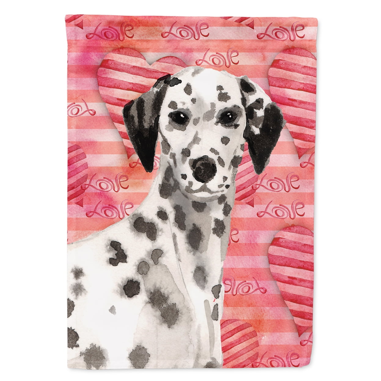 Dalmatian Love Flag Canvas House