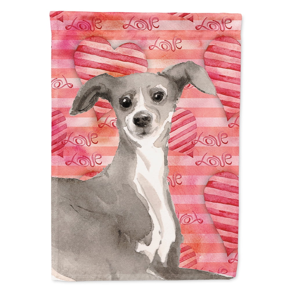 Italian Greyhound Love Flag Canvas House