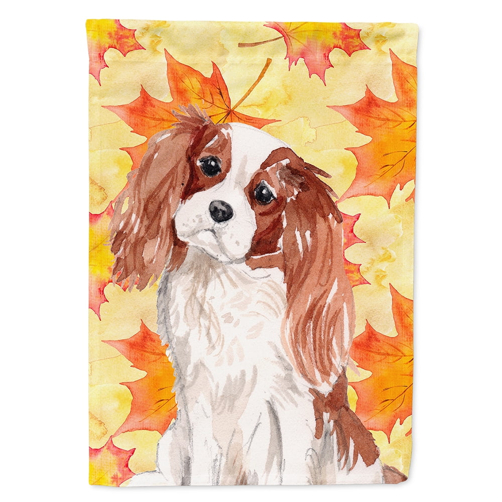 Blenheim Cavalier Spaniel Fall Flag Canvas House