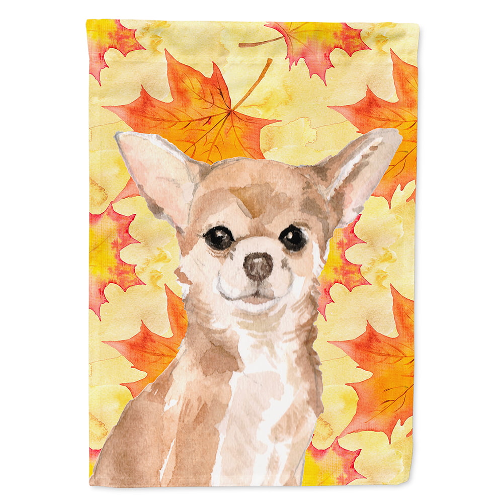 Chihuahua Fall Flag Canvas House