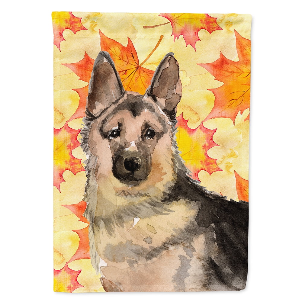 BB9523CHF German Shepherd Fall Flag Canvas House
