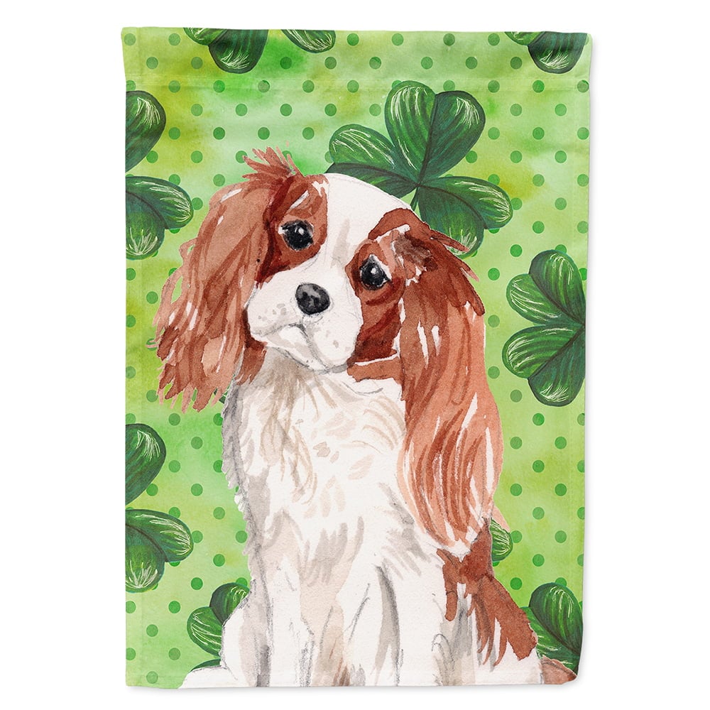 Blenheim Cavalier Spaniel St. Patricks Canvas House Flag