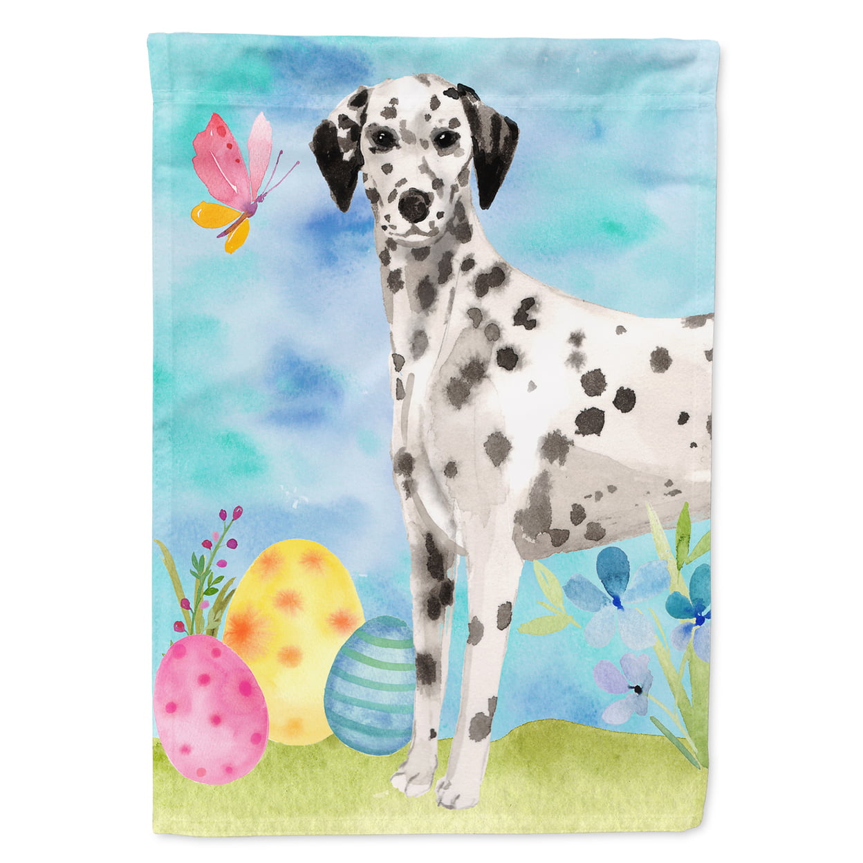BB9625GF Dalmatian Easter Garden Flag