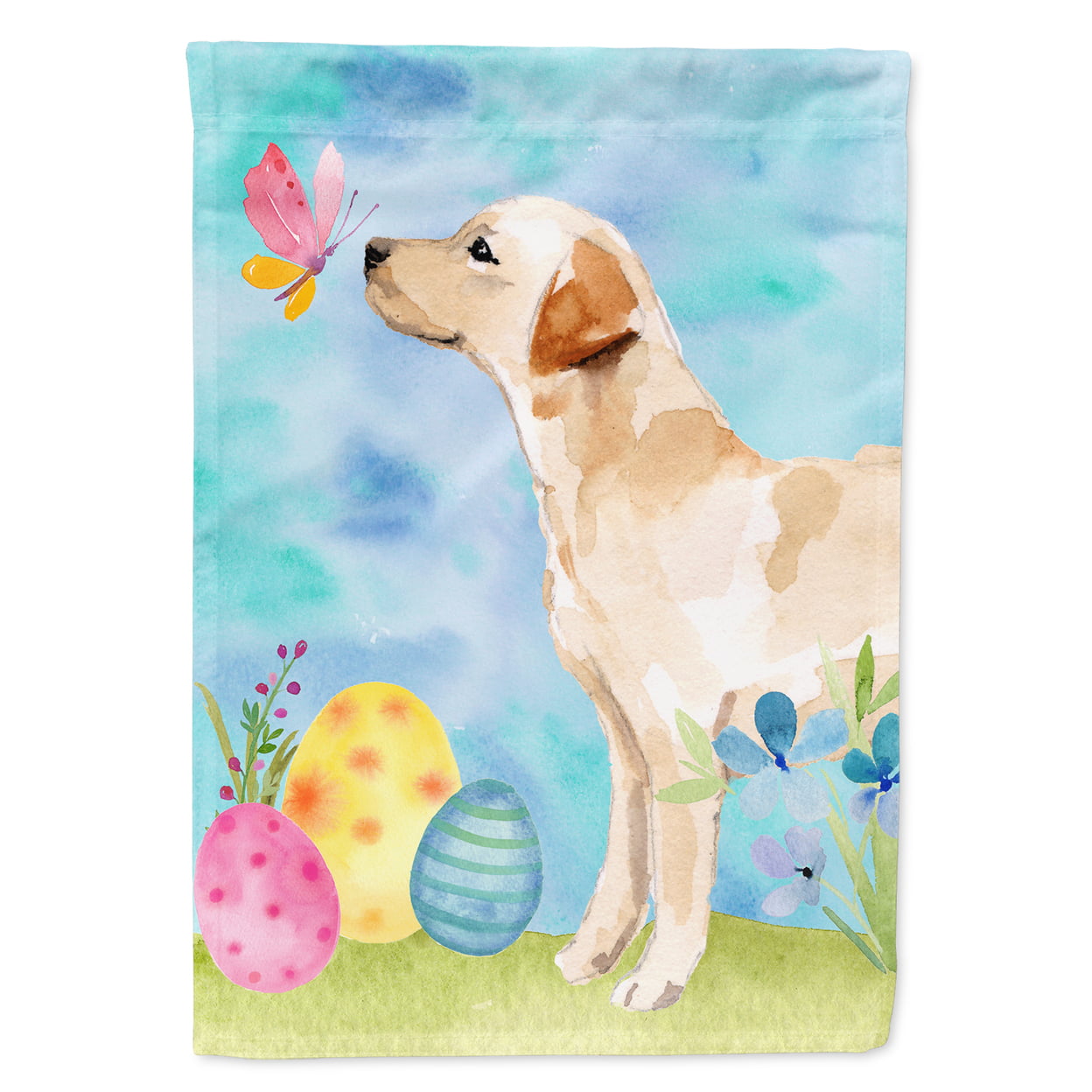 Yellow Labrador No. 2 Easter Garden Flag