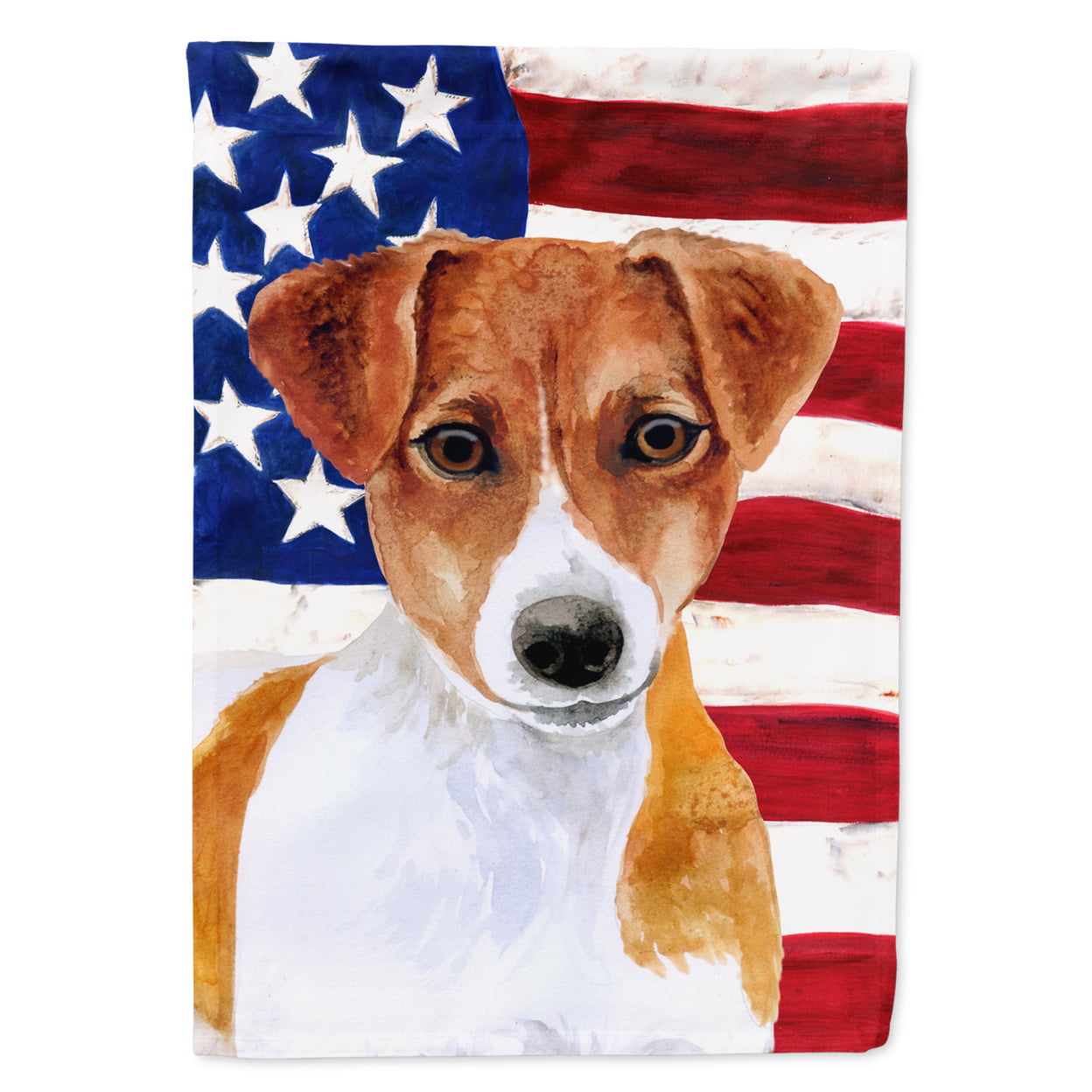 Jack Russell Terrier Patriotic Garden Flag