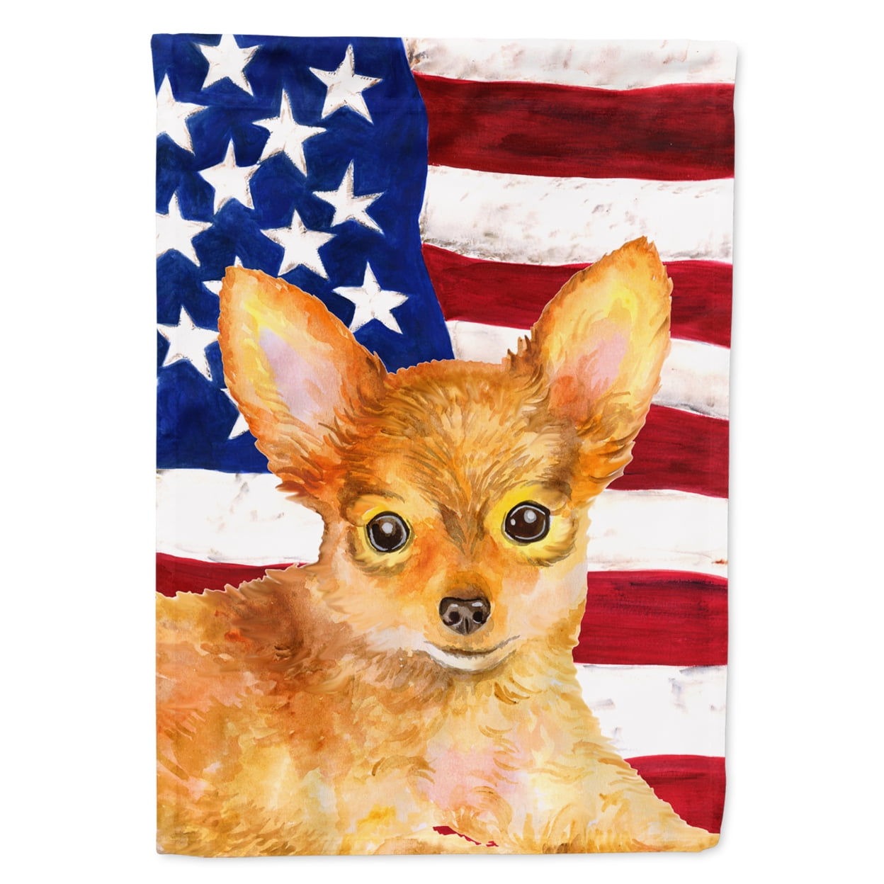 Toy Terrier Patriotic Garden Flag