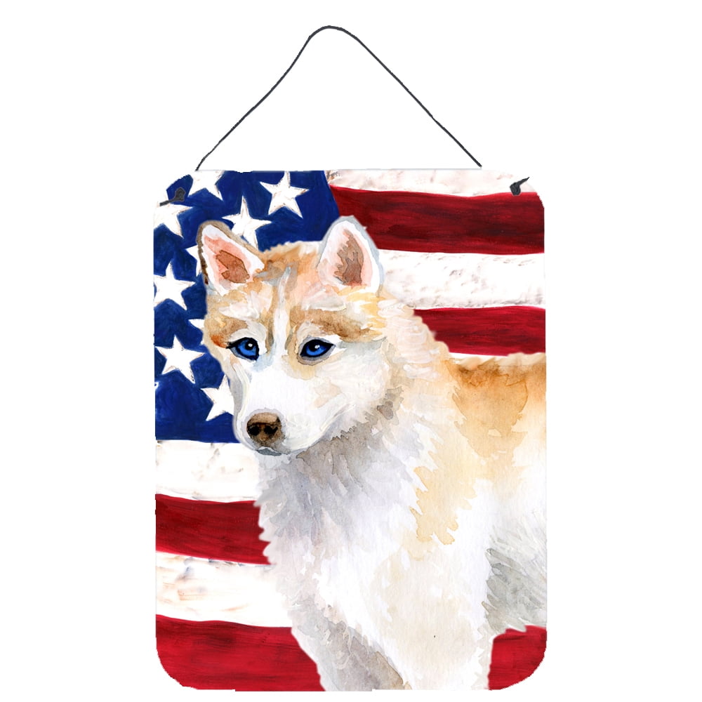 Siberian Husky Patriotic Wall or Door Hanging Prints