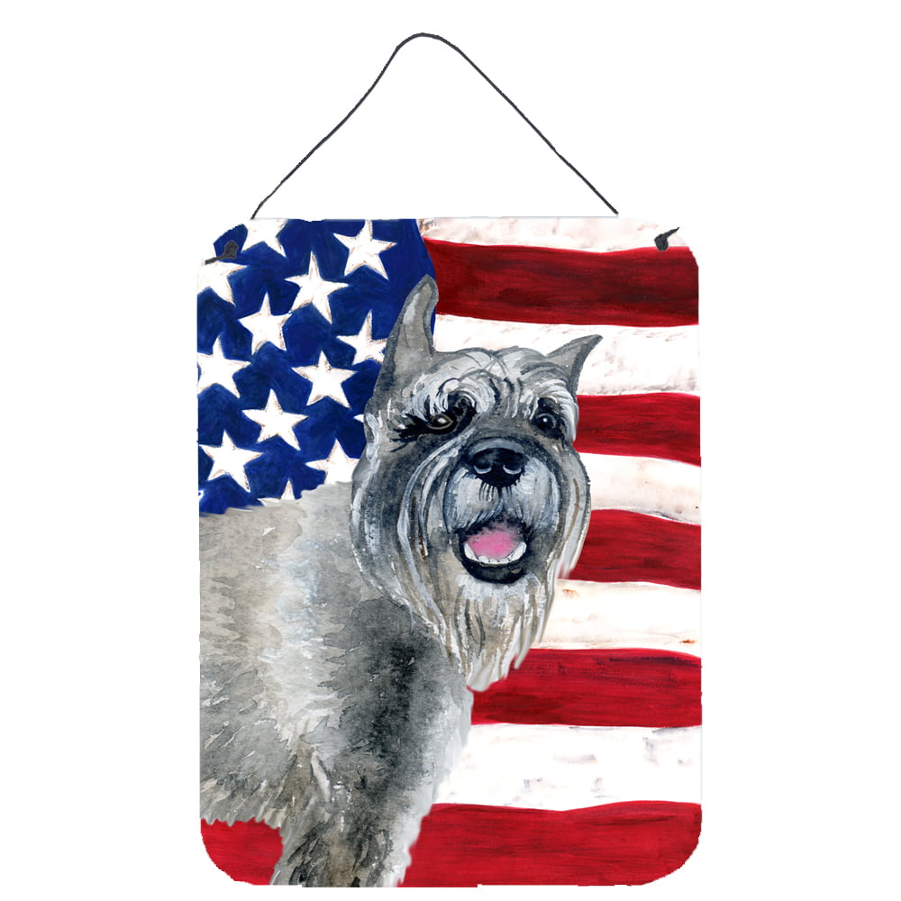 Schnauzer Patriotic Wall or Door Hanging Prints