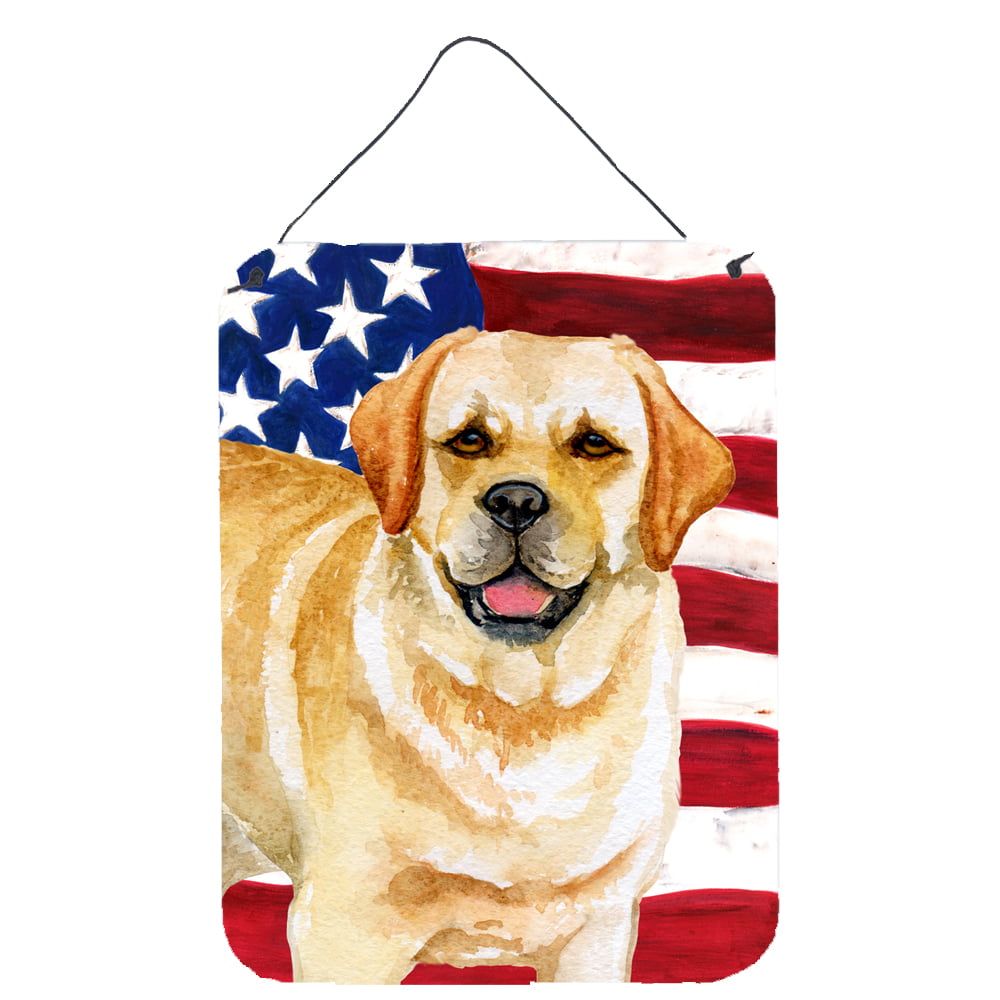Golden Retriever Patriotic Wall or Door Hanging Prints