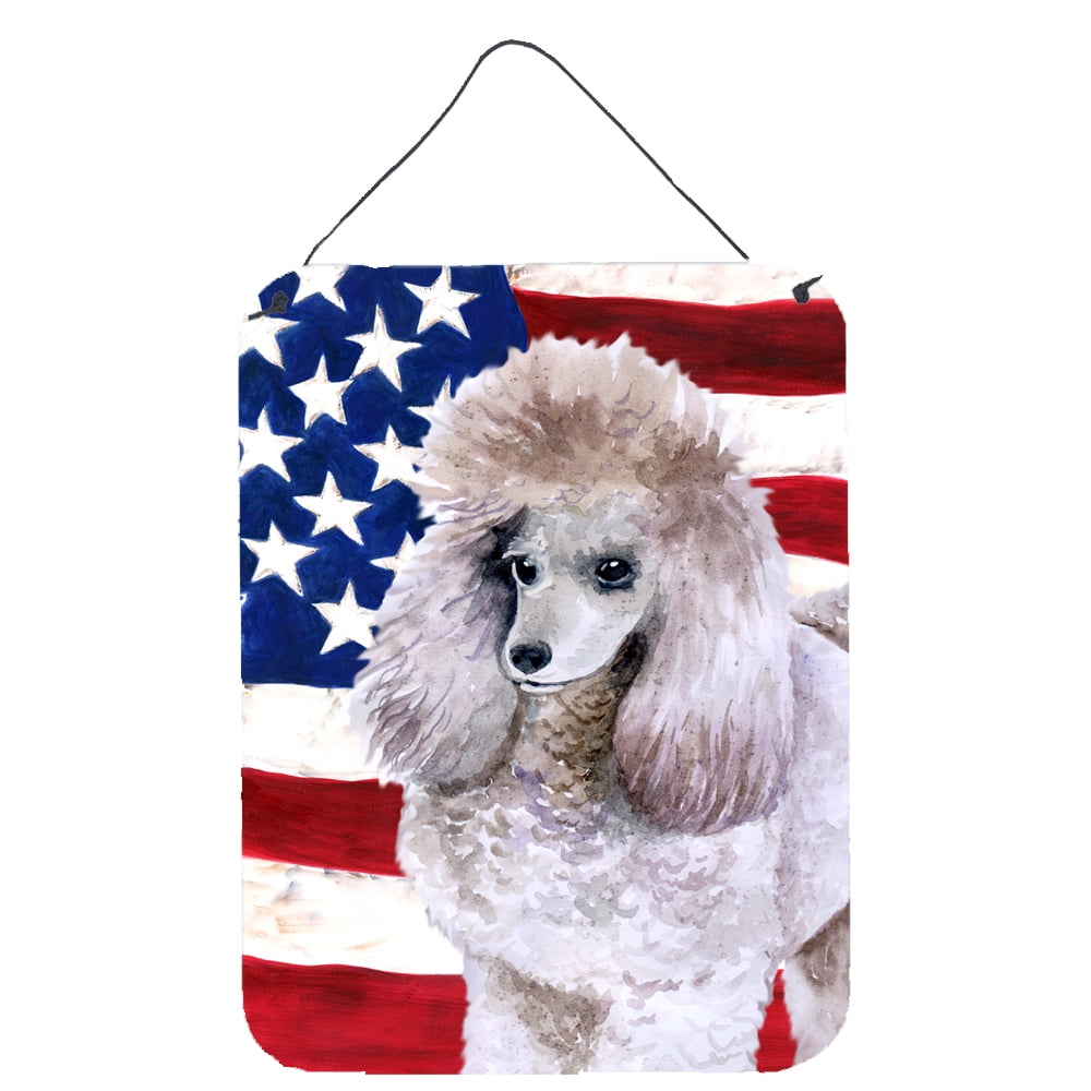 Poodle Patriotic Wall or Door Hanging Prints