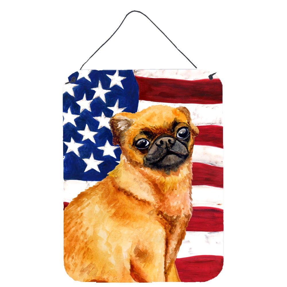 Small Brabant Griffon Patriotic Wall or Door Hanging Prints