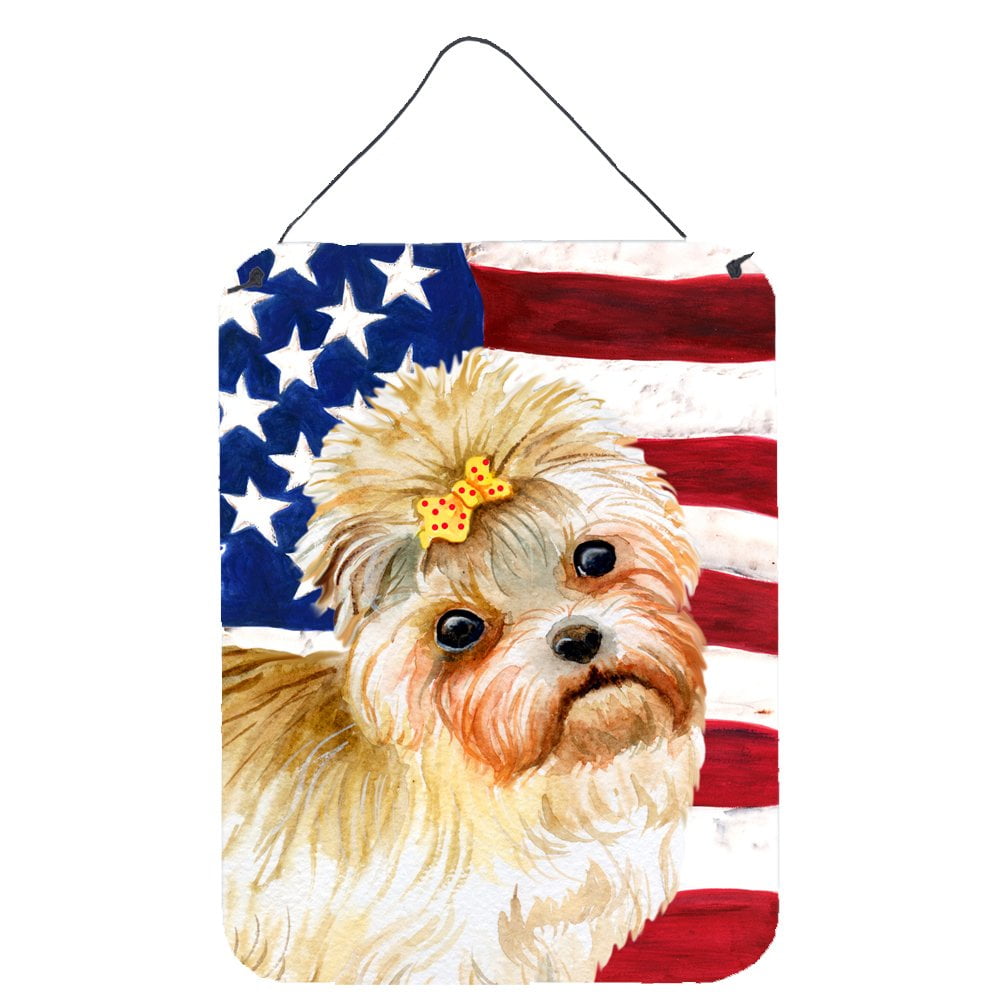 Morkie Patriotic Wall or Door Hanging Prints