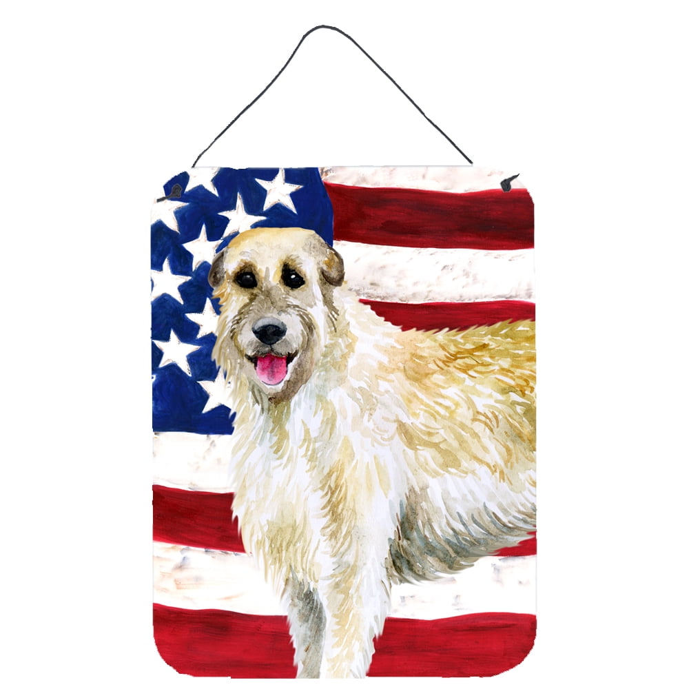 Irish Wolfhound Patriotic Wall or Door Hanging Prints