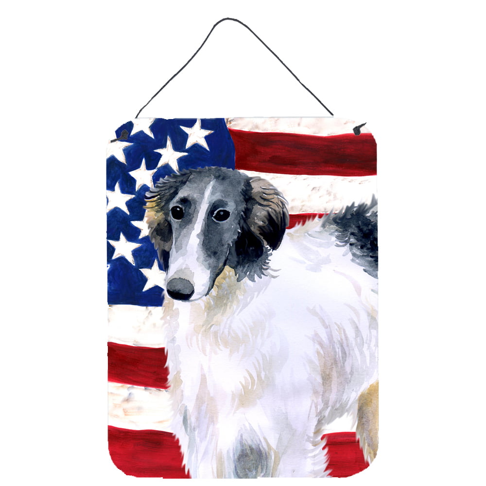 Borzoi Patriotic Wall or Door Hanging Prints