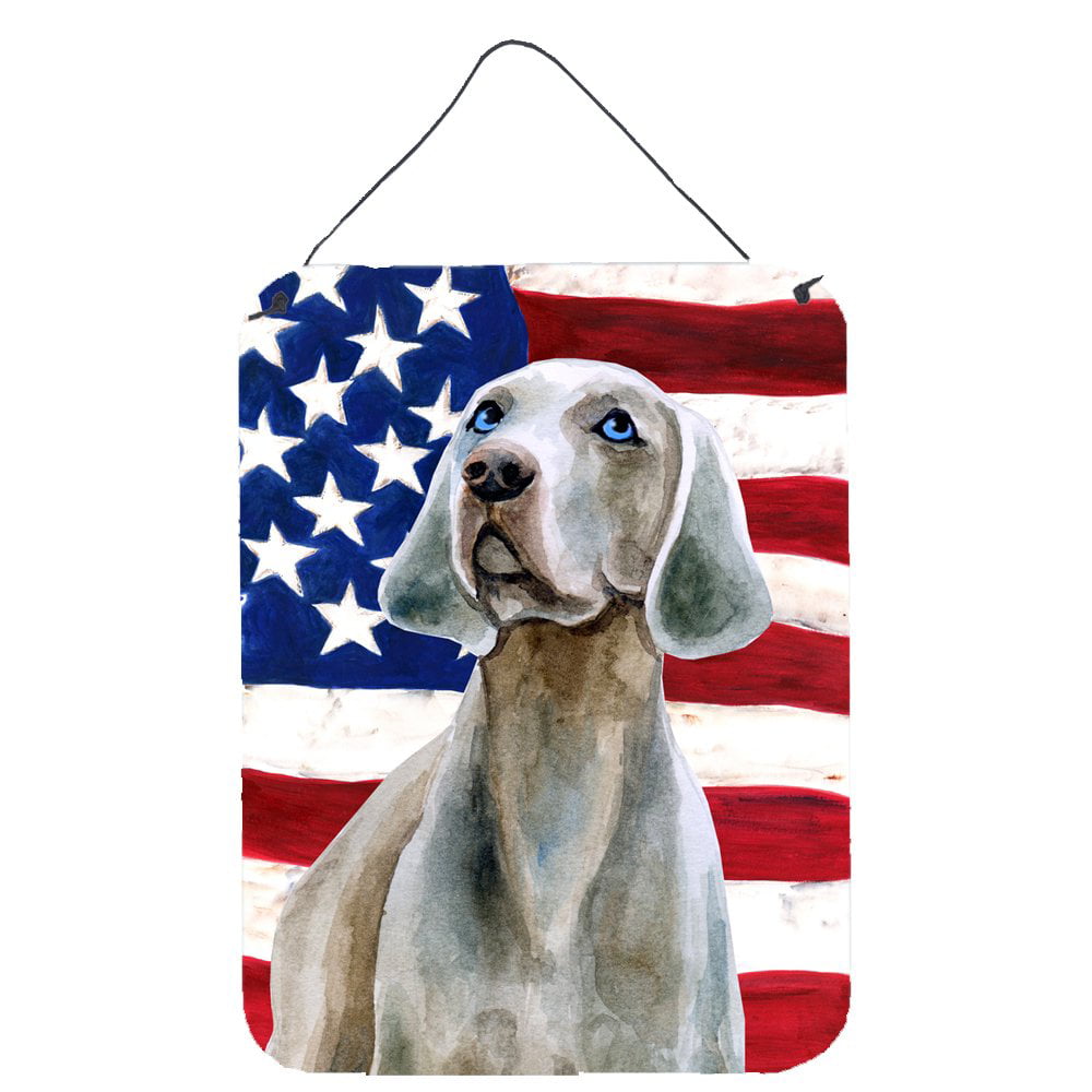 Weimaraner Patriotic Wall or Door Hanging Prints