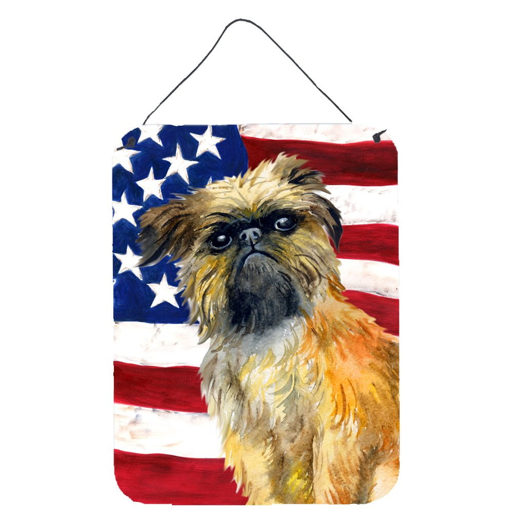 Brussels Griffon Patriotic Wall or Door Hanging Prints