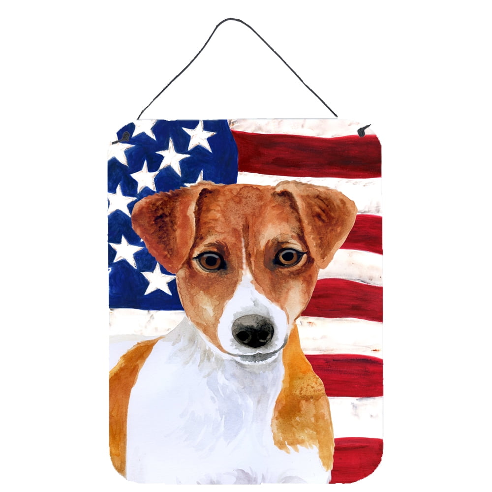 Jack Russell Terrier Patriotic Wall or Door Hanging Prints