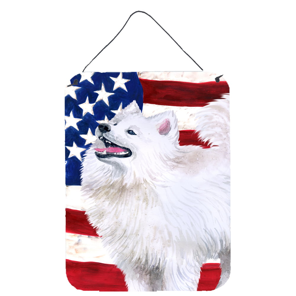 Samoyed Patriotic Wall or Door Hanging Prints