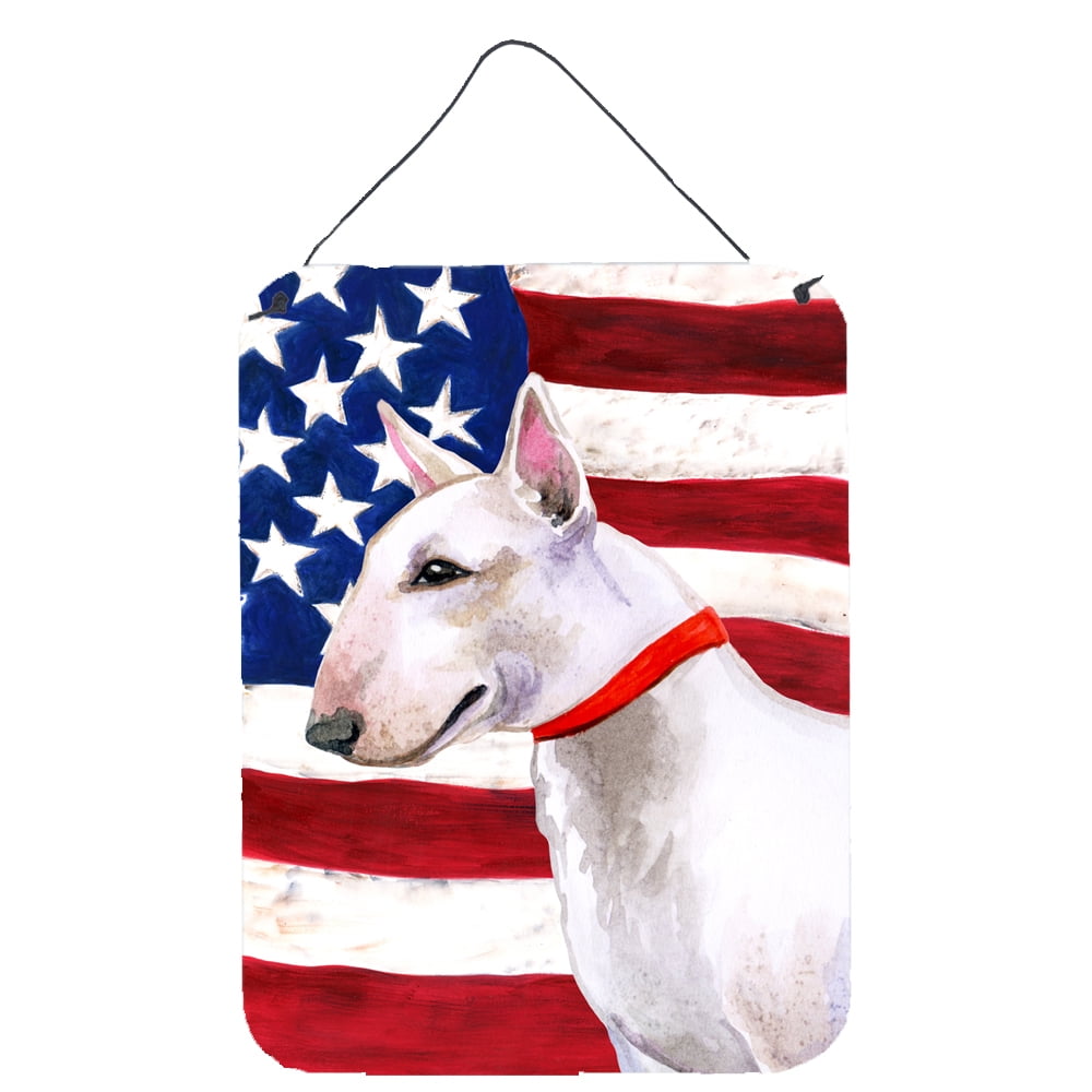 Bull Terrier Patriotic Wall or Door Hanging Prints