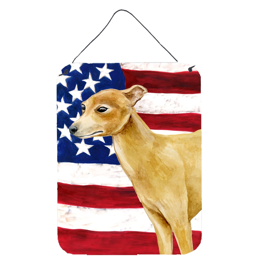Italian Greyhound Patriotic Wall or Door Hanging Prints