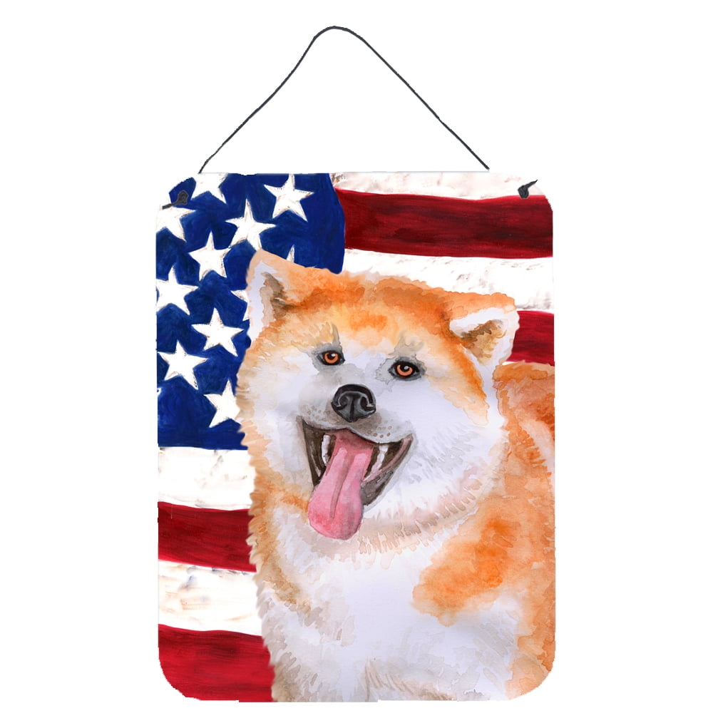 Akita Patriotic Wall or Door Hanging Prints