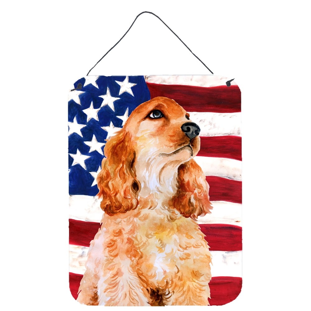 Cocker Spaniel Patriotic Wall or Door Hanging Prints