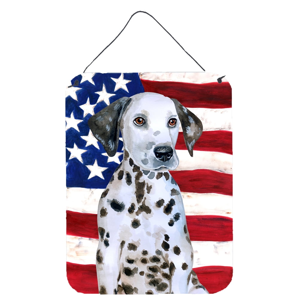 Dalmatian Puppy Patriotic Wall or Door Hanging Prints