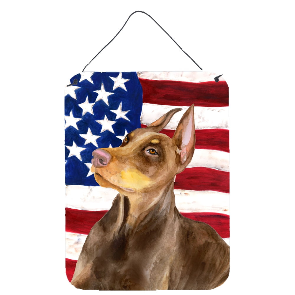 Doberman Pinscher Patriotic Wall or Door Hanging Prints