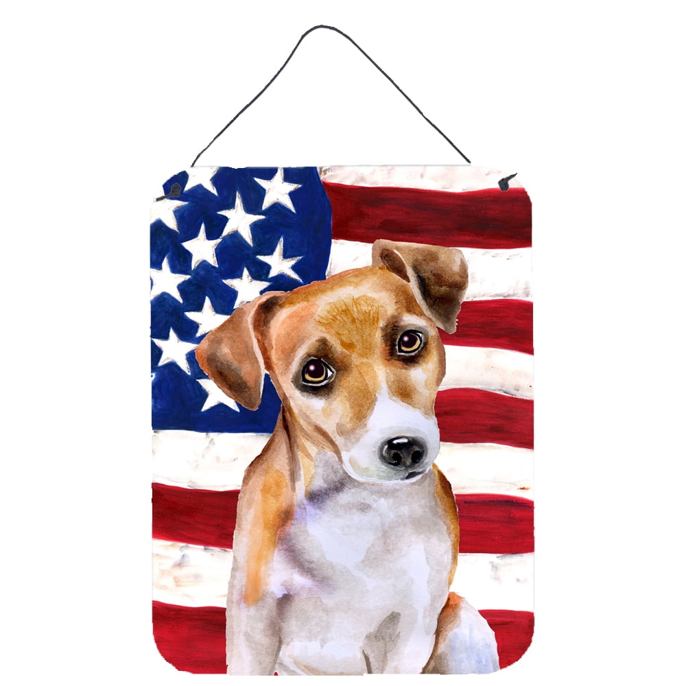 Jack Russell Terrier No. 2 Patriotic Wall or Door Hanging Prints