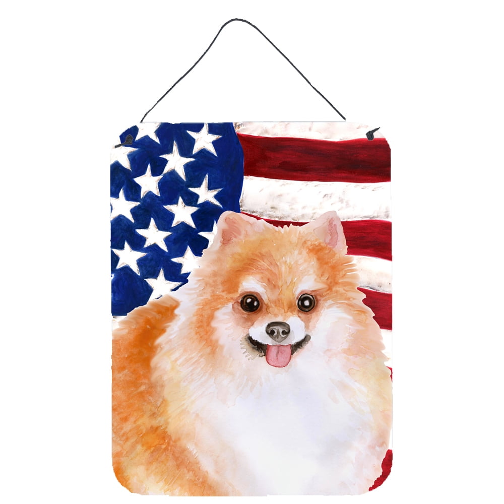 Pomeranian No. 2 Patriotic Wall or Door Hanging Prints
