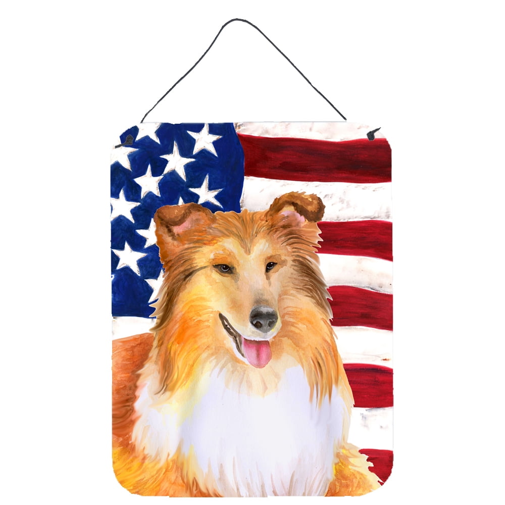 Sheltie Patriotic Wall or Door Hanging Prints