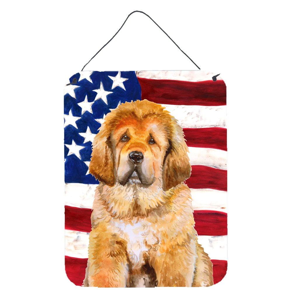Tibetan Mastiff Patriotic Wall or Door Hanging Prints