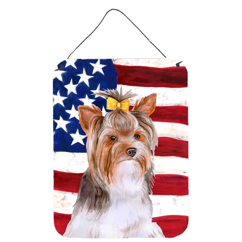 Yorkshire Terrier No. 2 Patriotic Wall or Door Hanging Prints