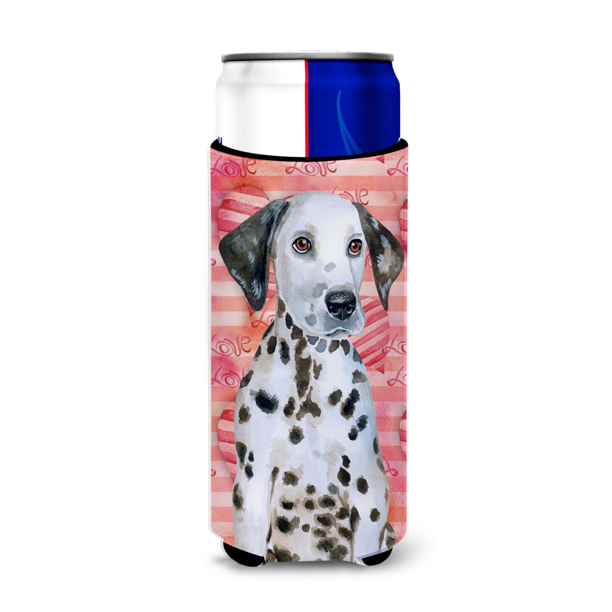 Dalmatian Puppy Love Michelob Ultra Hugger for Slim Cans