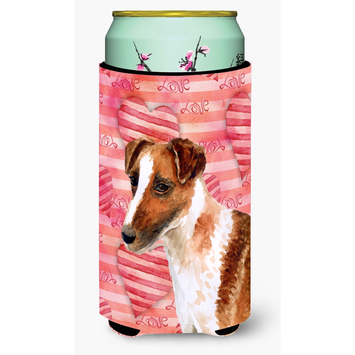 Smooth Fox Terrier Love Tall Boy Beverage Insulator Hugger
